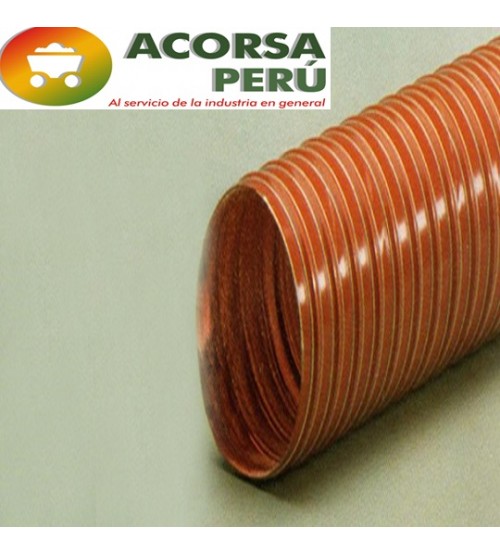 DUCTO DE FIBRA DE VIDRIO RECUBIERTO DE SILICONA