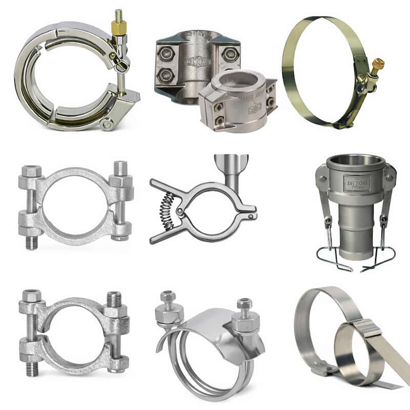 Abrazaderas industriales de acero inoxidable para mangueras y tuberías – Turflex Perú